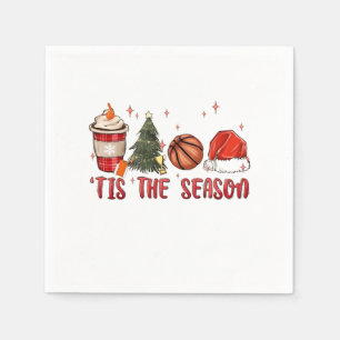 Dit is het seizoen Kerstmis Basketbal Servet