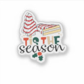 Dit Is Het Seizoen Kerstmis Sticker (Voorkant)