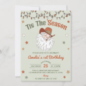 Dit is het seizoen Kerstmis Verjaardagsfeest Kaart (Voorkant)