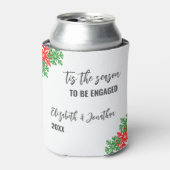 Dit is het seizoen Kerstmis Verlovingsfeest Blikjeskoeler (Blikje Voorkant)