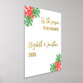 Dit is het seizoen Kerstmis Verlovingsfeest Folie Afdrukken (Laagn)