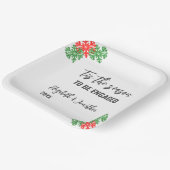 Dit is het seizoen Kerstmis Verlovingsfeest Papieren Bordje (Gebogen)