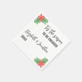 Dit is het seizoen Kerstmis Verlovingsfeest Servet (Hoek)