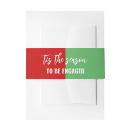 Dit is het seizoen Kerstmis Verlovingsfeest Uitnodigingen Wikkel