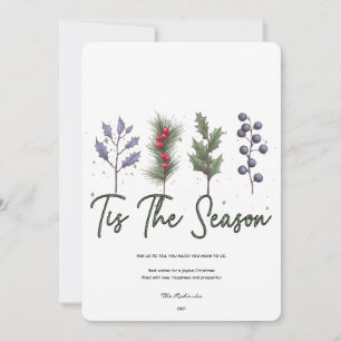 Dit is het seizoen kerstvakantie Kaart