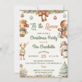 Dit is het seizoen koekjes kerstfeest kaart (Voorkant)