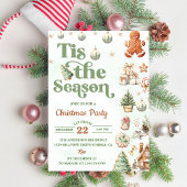 Dit is het seizoen koekjes kerstfeest kaart