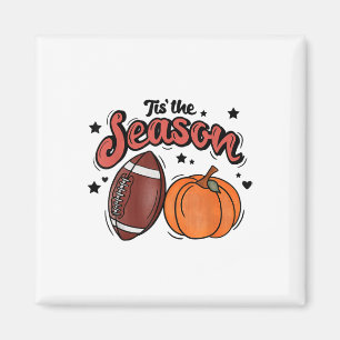 Dit is het seizoen koffie Herfst Footbyll en Hallo Magneet