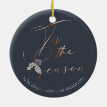 Dit is het seizoen Koperkalligrafie Dusty Blue