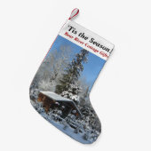 Dit is het seizoen!  Kottencadeautjes! Winter Holi Kleine Kerstsok (Voorkant (Hangend))