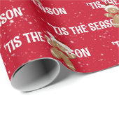 'DIT IS HET SEIZOEN met peperkoek man Cadeaupapier (Rol Hoek)