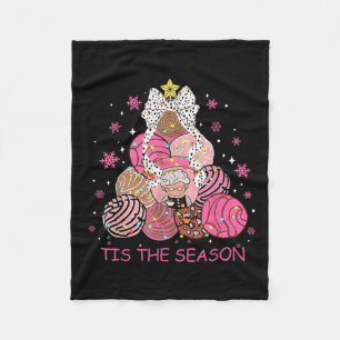 Dit is het seizoen Mexicaanse Xmas Pan Dulce Tree Fleece Deken