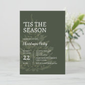 'Dit is het seizoen minimalistische groene kerst u Kaart (Staand voorkant)