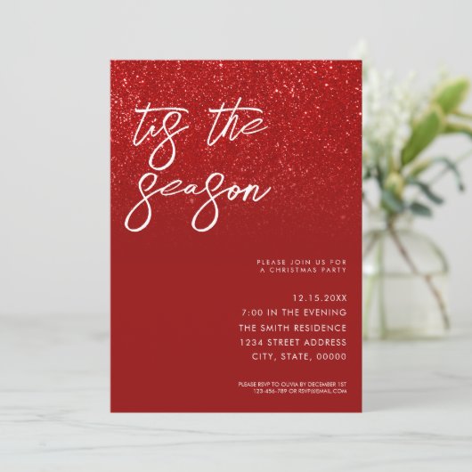 Dit is het seizoen Modern Kerstfeest Kaart (Staand voorkant)