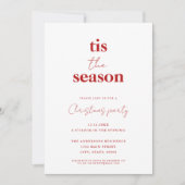 Dit is het seizoen Modern Minimalistisch Kerstfees Kaart (Voorkant)