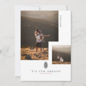 Dit is het seizoen | Moderne Multi Photo Holiday K Kaart (Voorkant)