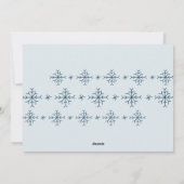 Dit is het seizoen | Moderne sneeuwvlokken Foto Feestdagenkaart (Achterkant)