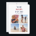 'Dit is het seizoen Multi Four Photo Family Christ Feestdagenkaart<br><div class="desc">het seizoen wordt alleen nog maar een multifotokerstkaart . Deze multi-fotokaart met heldere kleuren en leuk handschrift maakt een ideale familiekaart.</div>