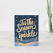 Dit is het seizoen naar Sparkle Holiday Kaart (Voorkant)