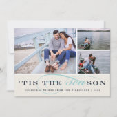 Dit is het seizoen | Nautical Holiday Photo Card Feestdagenkaart (Voorkant)