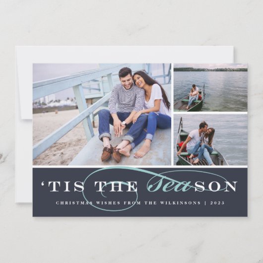 Dit is het seizoen | Nautical Holiday Photo Card Feestdagenkaart (Voorkant)