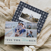 Dit is het seizoen | Nautical Holiday Photo Card Feestdagenkaart