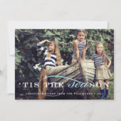 Dit is het seizoen | Nautical Holiday Photo Card Feestdagenkaart (Voorkant)