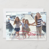 Dit is het seizoen | Nautical Holiday Photo Card Feestdagenkaart (Voorkant)