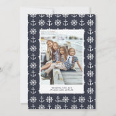 Dit is het seizoen | Nautische kustfoto Feestdagenkaart (Achterkant)