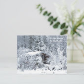 Dit is het seizoen noordwaarts, maandag wintervaka briefkaart (Staand voorkant)