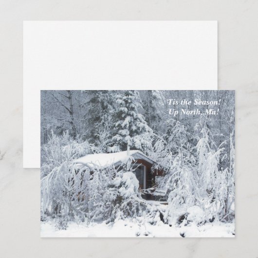 Dit is het seizoen noordwaarts, maandag wintervaka briefkaart (Voorkant / Achterkant)