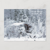 Dit is het seizoen noordwaarts, maandag wintervaka briefkaart (Voorkant)