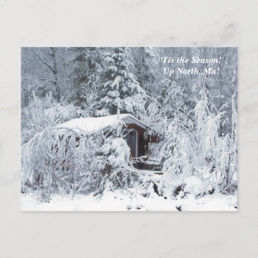 Dit is het seizoen noordwaarts, maandag wintervaka briefkaart (Voorkant)