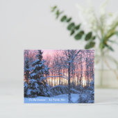 Dit is het seizoen noordwaarts, maandag wintervaka briefkaart (Staand voorkant)