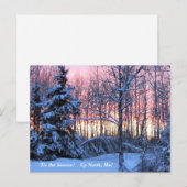 Dit is het seizoen noordwaarts, maandag wintervaka briefkaart (Voorkant / Achterkant)