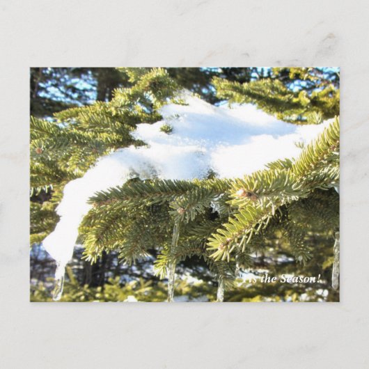 Dit is het seizoen noordwaarts, maandag wintervaka briefkaart (Voorkant)