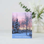 Dit is het seizoen noordwaarts, maandag wintervaka briefkaart (Staand voorkant)