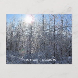 Dit is het seizoen noordwaarts, maandag wintervaka briefkaart