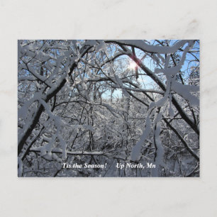 Dit is het seizoen noordwaarts, maandag wintervaka briefkaart