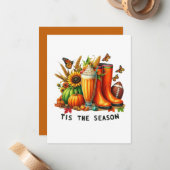 Dit is het seizoen notitiekaartje (Voorkant / Achterkant in situ)