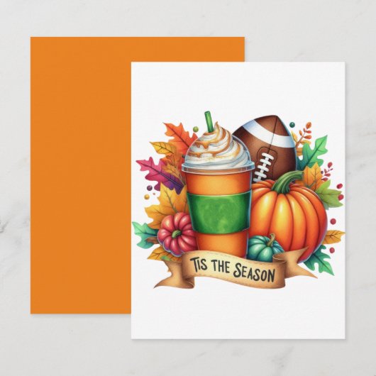 Dit is het seizoen notitiekaartje (Voorkant / Achterkant)