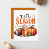 Dit is het seizoen notitiekaartje (Voorkant / Achterkant in situ)