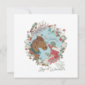 Dit is het seizoen of de feestelijke groet bedankkaart (Voorkant)