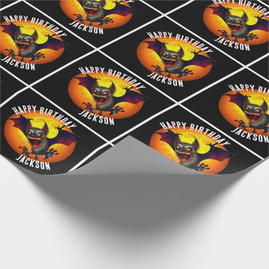 Dit is het seizoen om Batty Vampire Bat te zijn Cadeaupapier (Hoek)