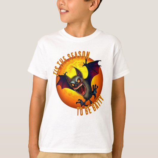 Dit is het seizoen om Batty Vampire Bat te zijn T-shirt (Voorkant)