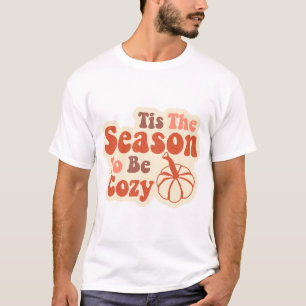 Dit is het seizoen om Cozy Halloween Groovy te zij T-shirt
