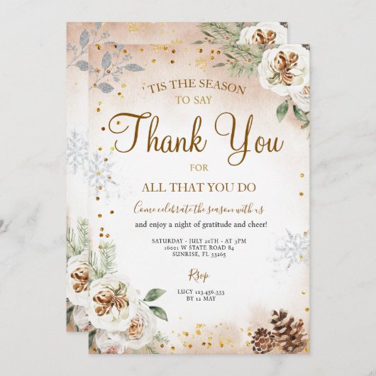 Dit is het seizoen om dank te zeggen kaart (Voorkant / Achterkant)