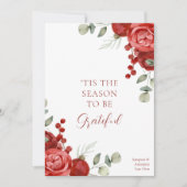 'Dit is het seizoen om dankbaar te zijn | Zakelijk Kaart (Voorkant)