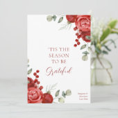 'Dit is het seizoen om dankbaar te zijn | Zakelijk Kaart (Staand voorkant)