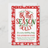 Dit is het seizoen om een vrolijk feestelijk kerst kaart (Voorkant)